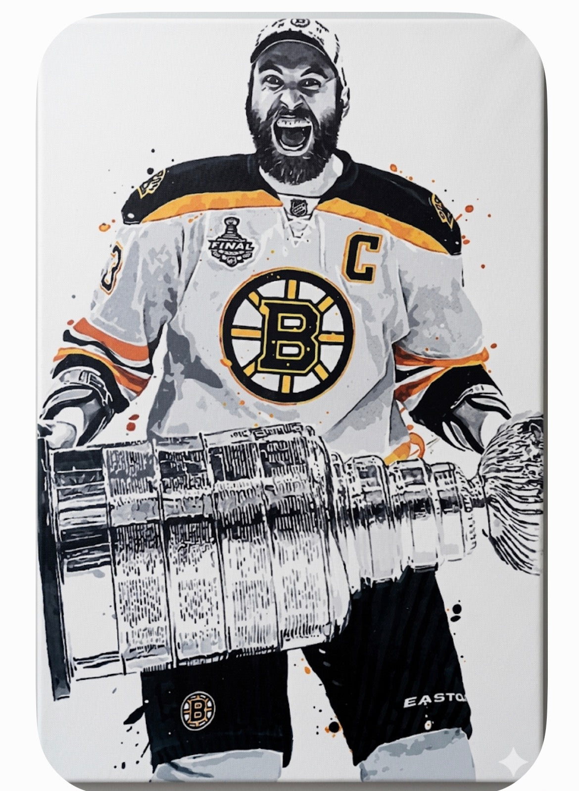 Zdeno Chara Boston Bruins Stanley Cup Canvas Photo Print