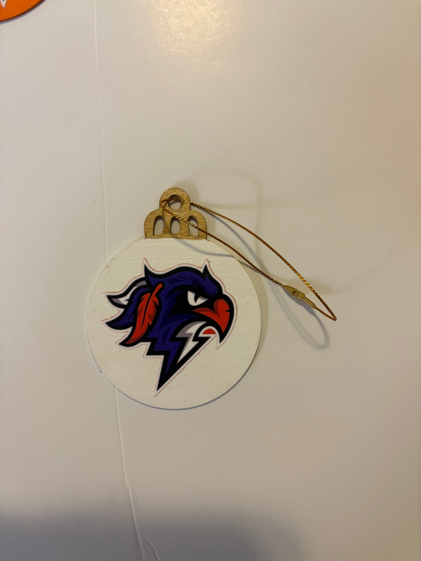 Hand-Painted Wooden Team Logo Ornament