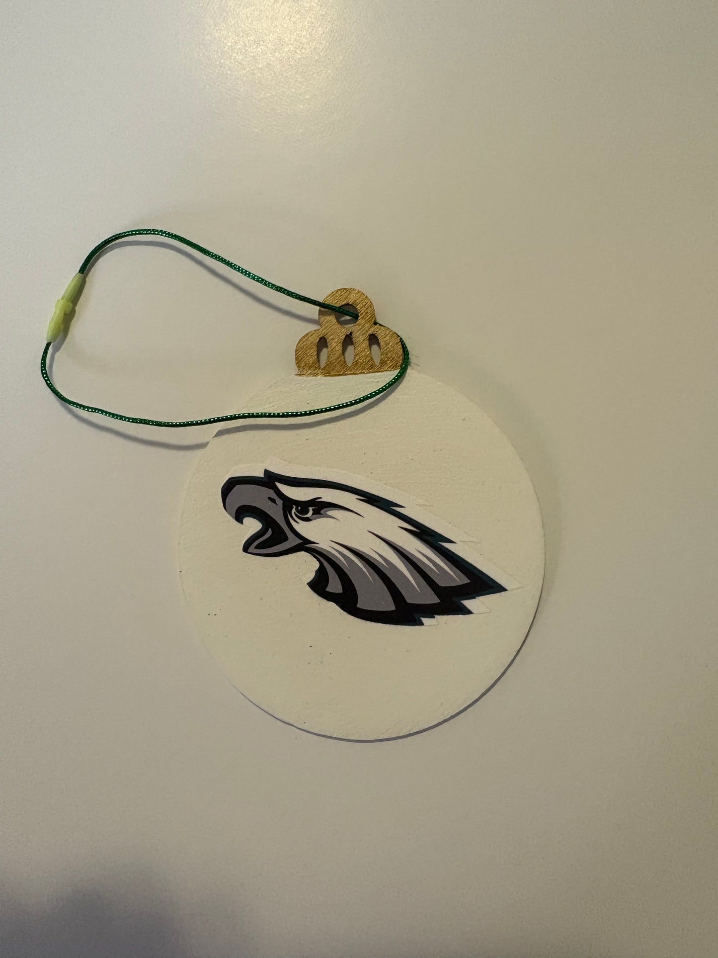 Hand-Painted Wooden Team Logo Ornament