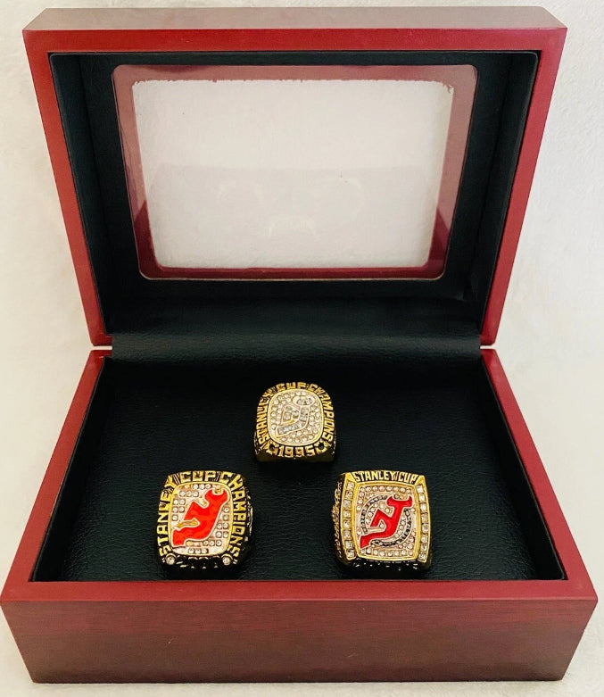 New Jersey Devils Stanley Cup Championship Replica Rings 1995-2003 - Multiple Years & Sizes - Free Shipping