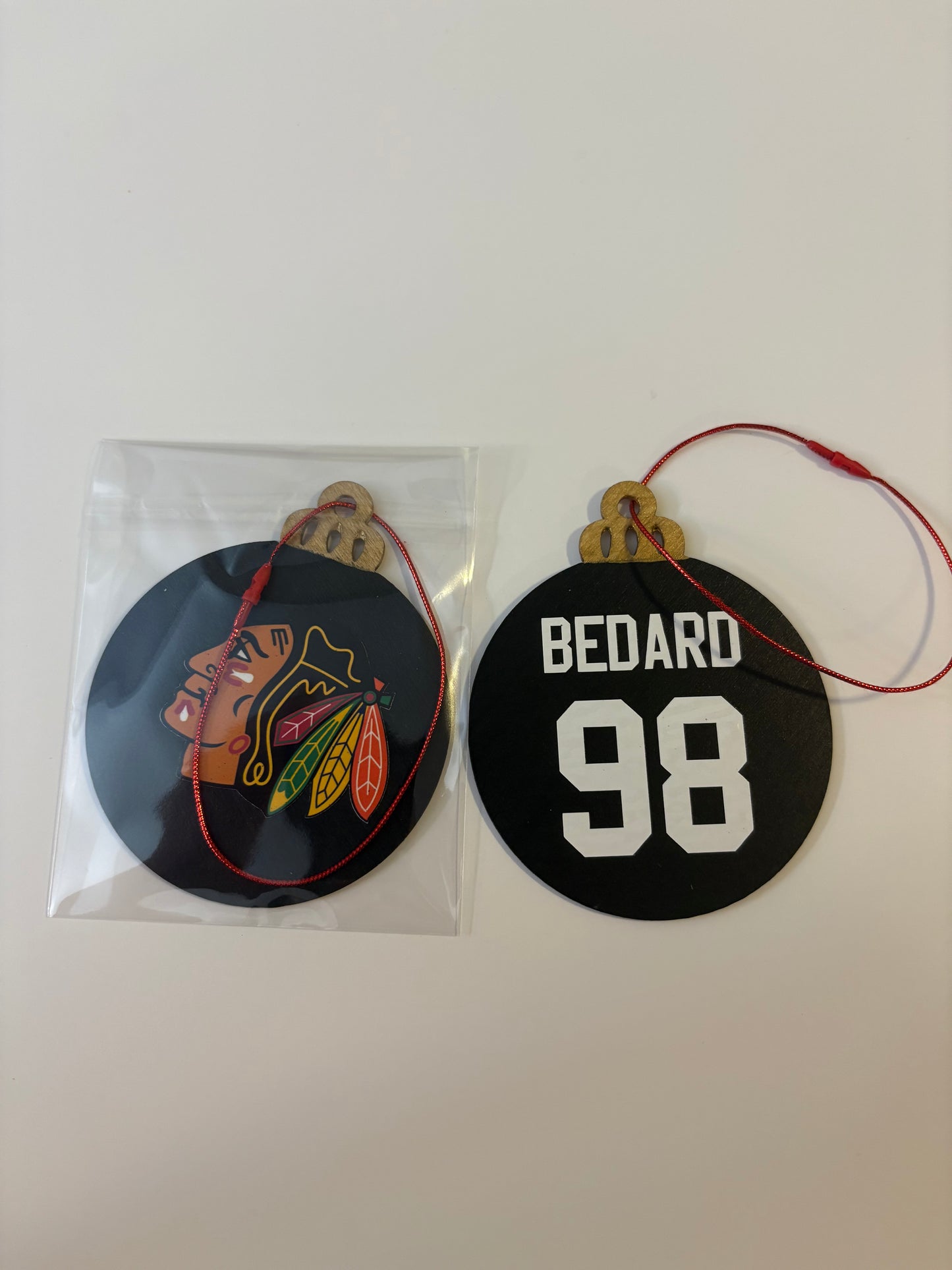 Hand Painted Sports Jersey Ornaments - Custom Team Logo & Player Name