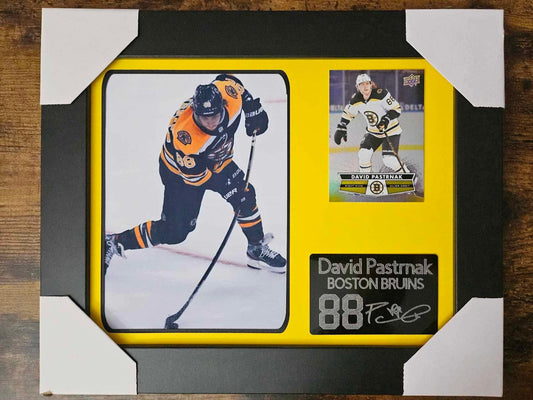 8X10 David Pastrnak NHL Player Collectible With Authentic Player Card