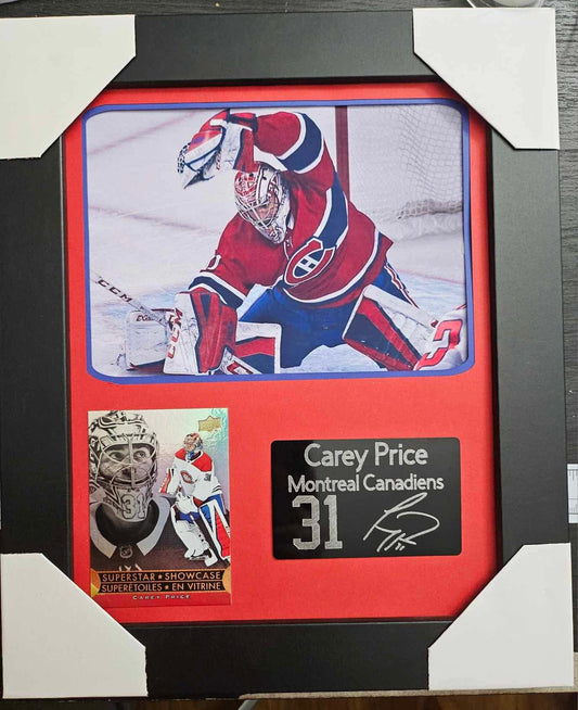 8x10 Framed Carey Price NHL Player Collectible With Authentic Player Card