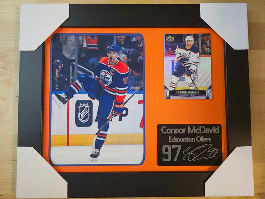 8x10 Framed Connor McDavid NHL Player Collectible With Authentic Player Card