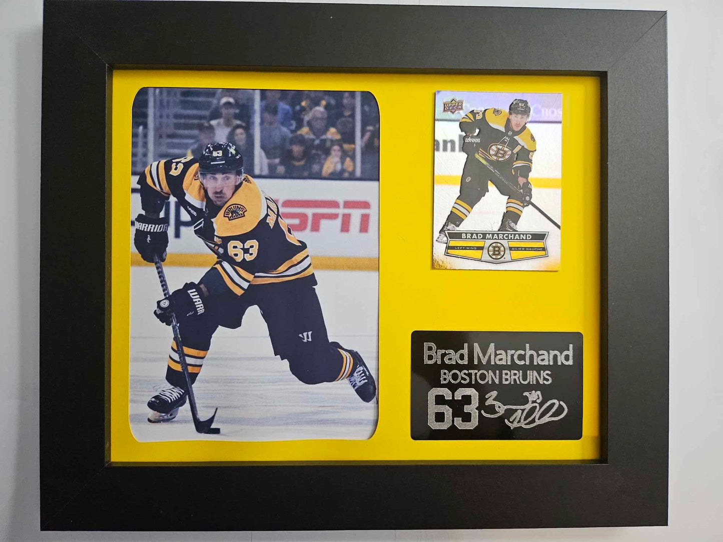 8x10 Framed Brad Marchand NHL Player Collectible With Authentic Player Card