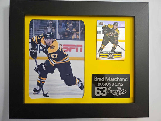 8x10 Framed Brad Marchand NHL Player Collectible With Authentic Player Card