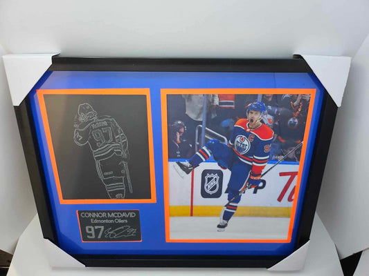 11x14 NHL Framed Connor McDavid Player Collectible With Custom Engraved Plaque