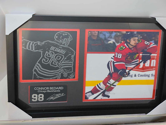 11x14 Framed NHL Player Connor Bedard Player Collectible With  Engraved Plaque