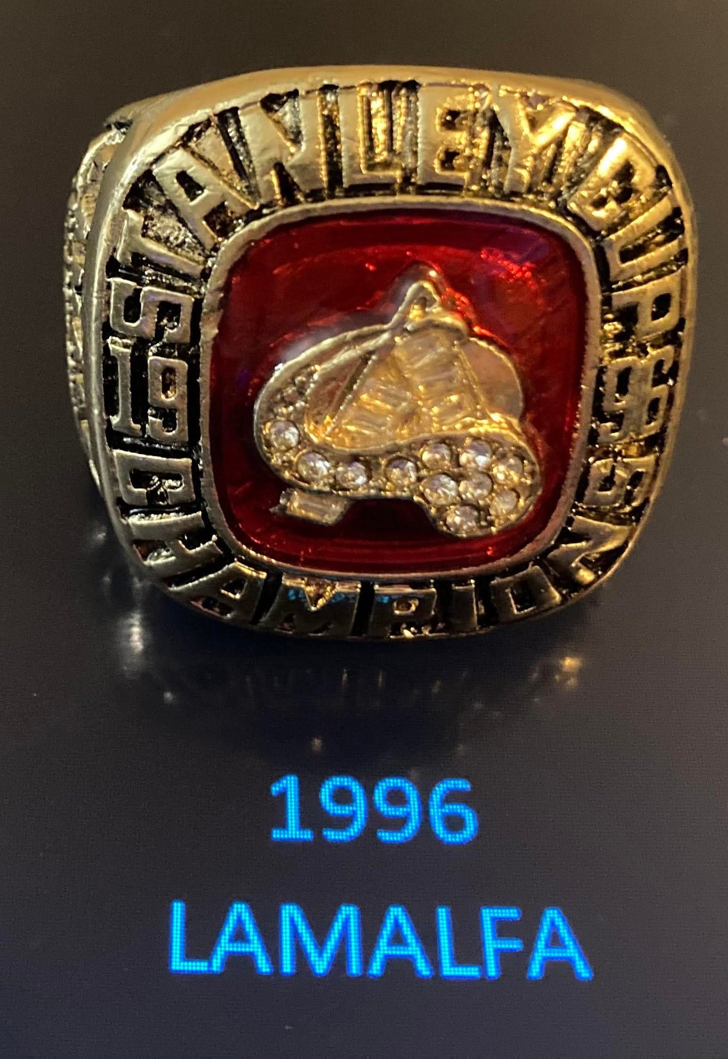 NHL Colorado Avalanche Stanley Cup Championship Rings