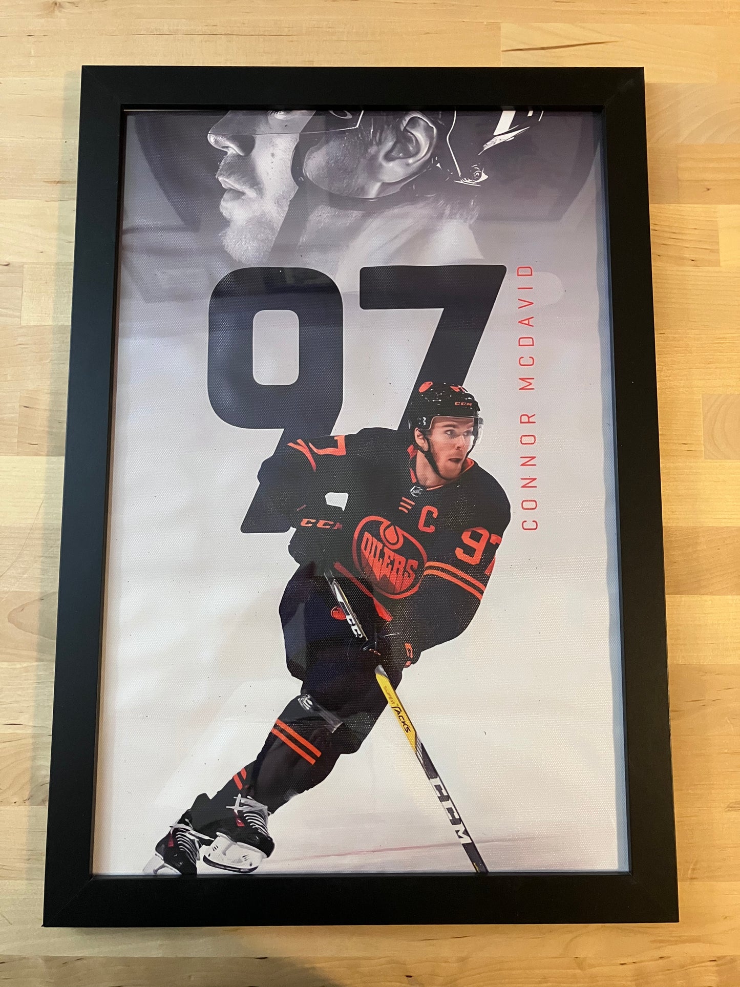 12x8 Canvas Prints-Connor Mcdavid (option 1)