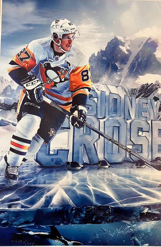 12x8 Canvas Prints Sidney Crosby (option 2)
