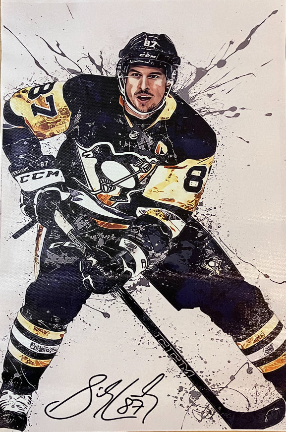 12x8 Canvas Prints Sidney Crosby (Canvas 1)