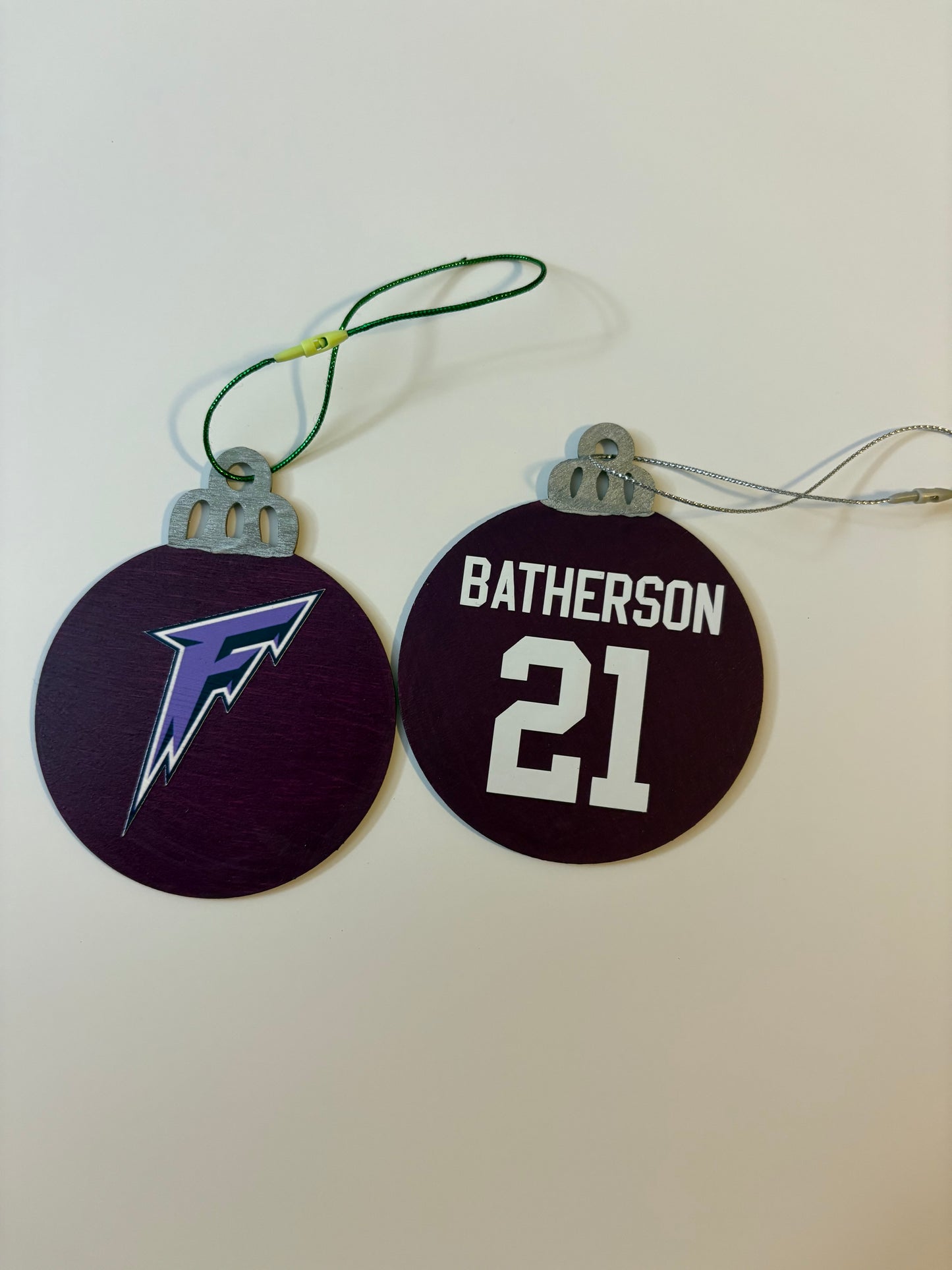 Hand-Painted PWHL Jersey Ornaments - Custom Team Colors with Vinyl Logos