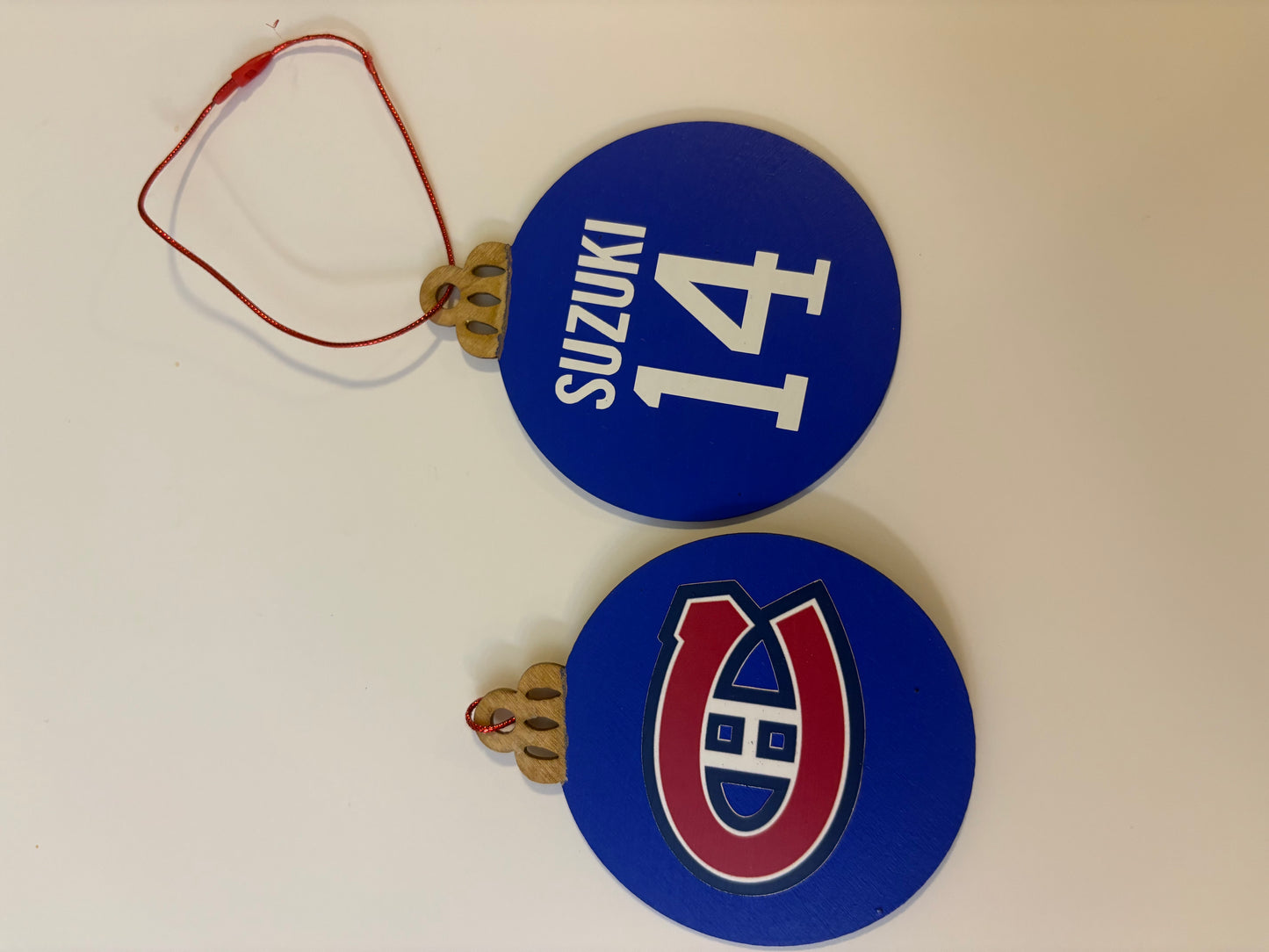 Hand Painted Sports Jersey Ornaments - Custom Team Logo & Player Name