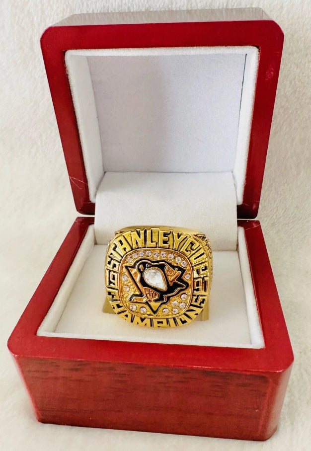 Pittsburgh Penguins Stanley Cup Championship Replica Rings 2009-2017 - Multiple Years & Sizes - Free Shipping