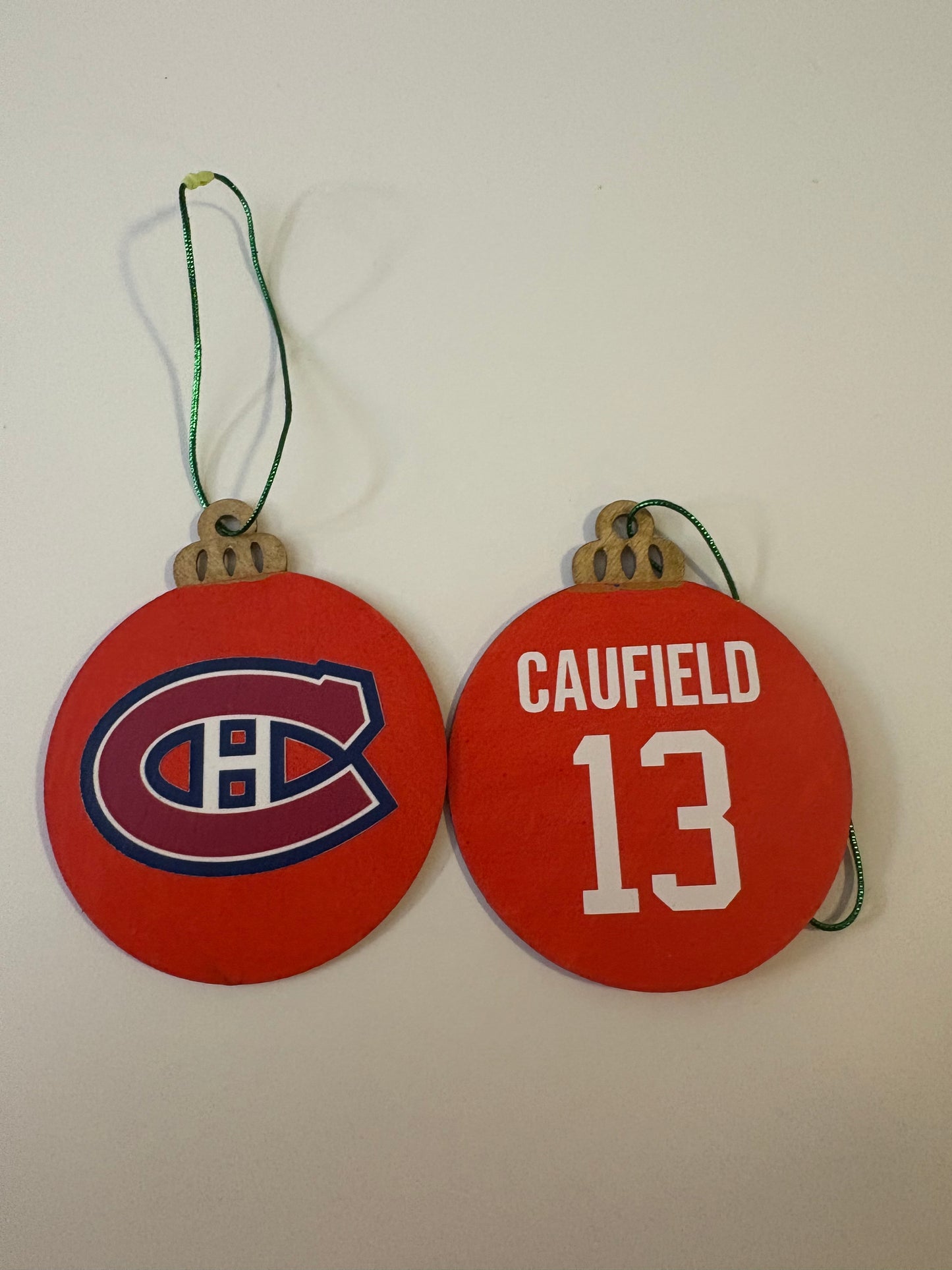Hand Painted Sports Jersey Ornaments - Custom Team Logo & Player Name