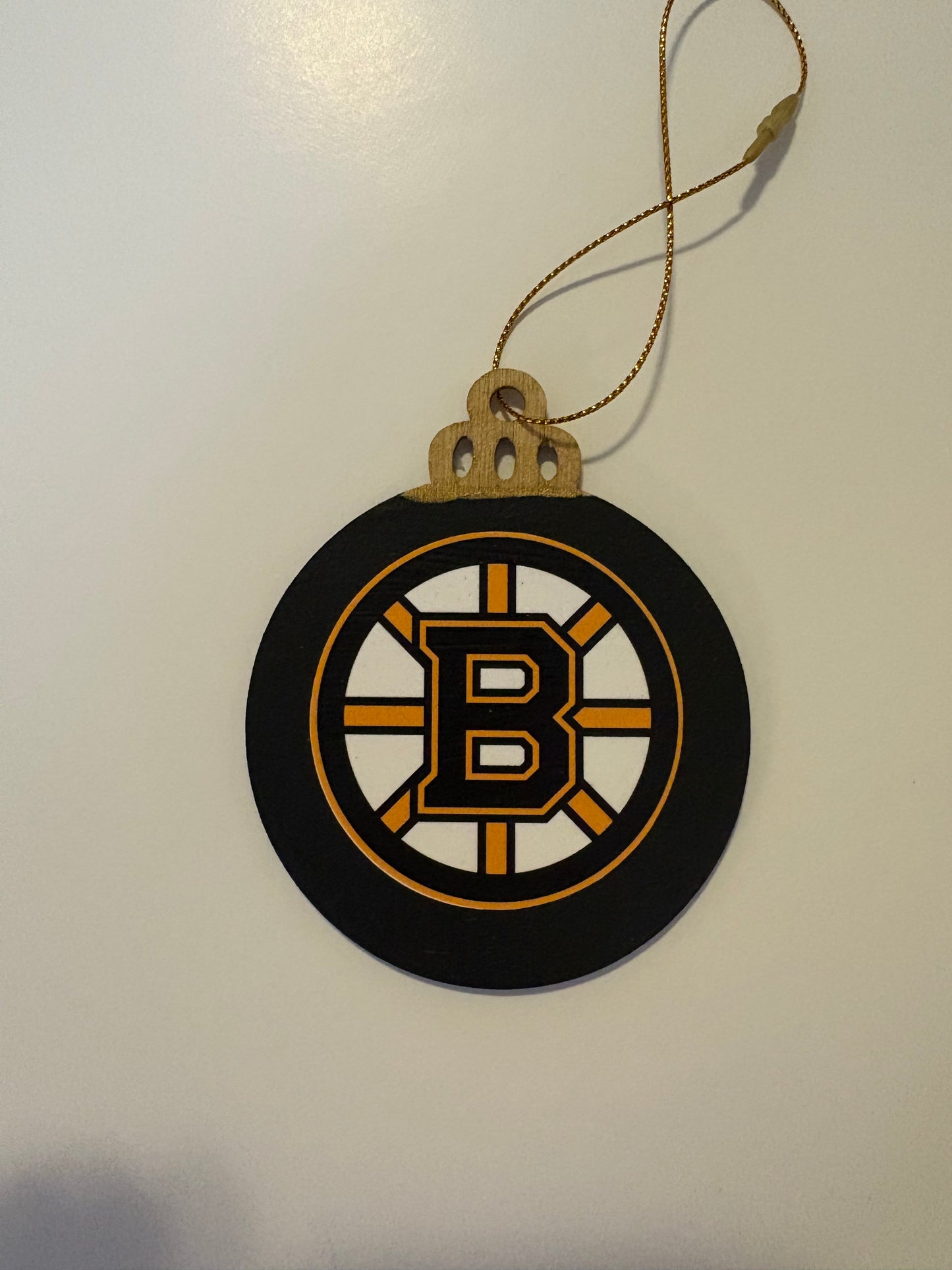 Hand-Painted Wooden Team Logo Ornament