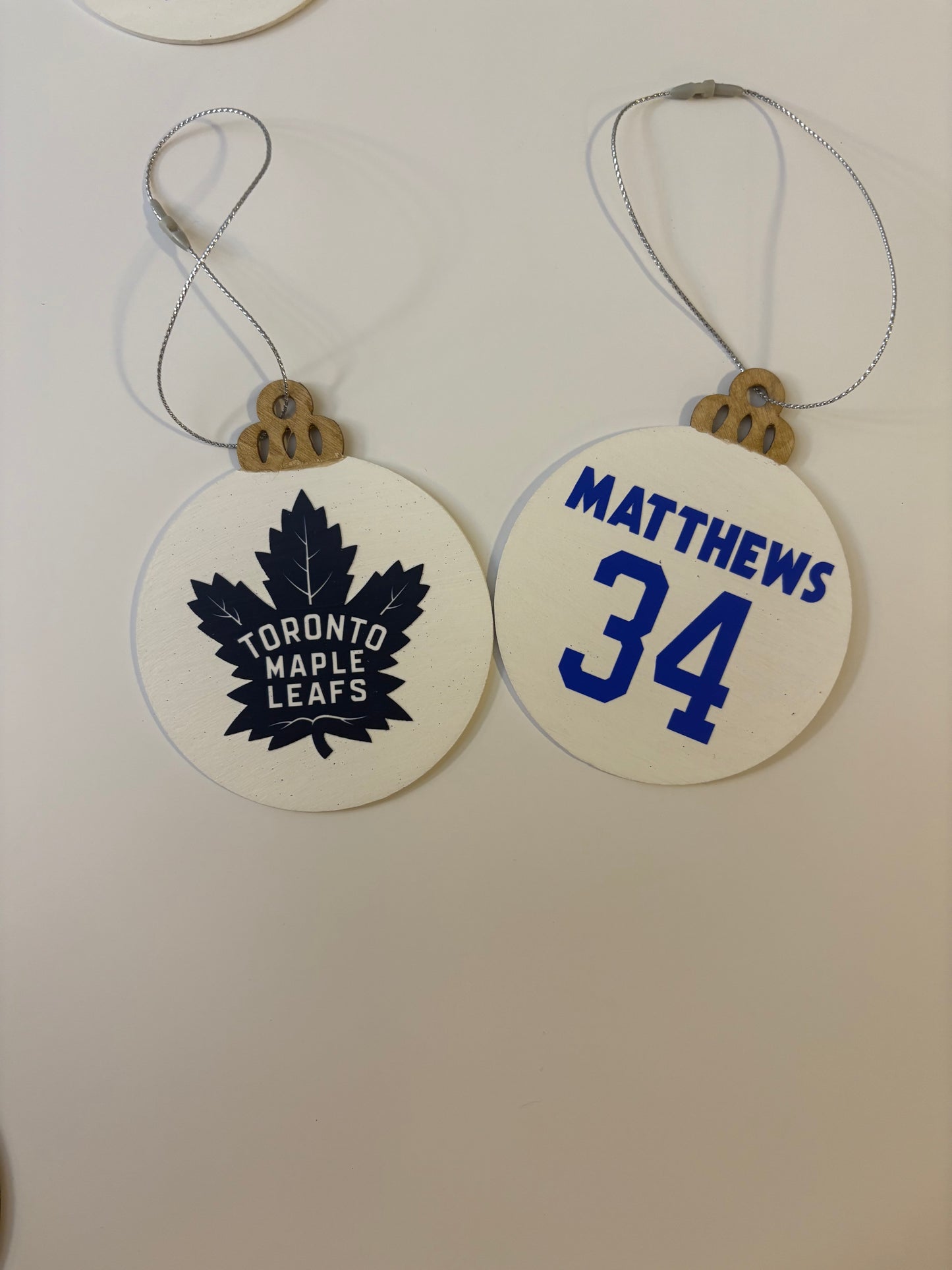 Hand Painted Sports Jersey Ornaments - Custom Team Logo & Player Name