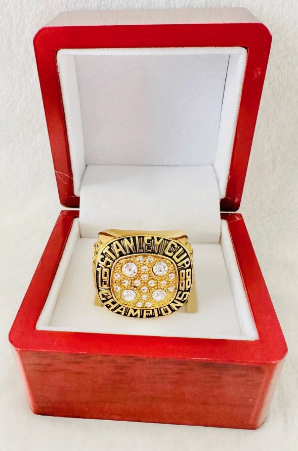 Edmonton Oilers Stanley Cup Championship Replica Rings 1984-1990 - Dynasty Collection - Multiple Sizes - Free Shipping