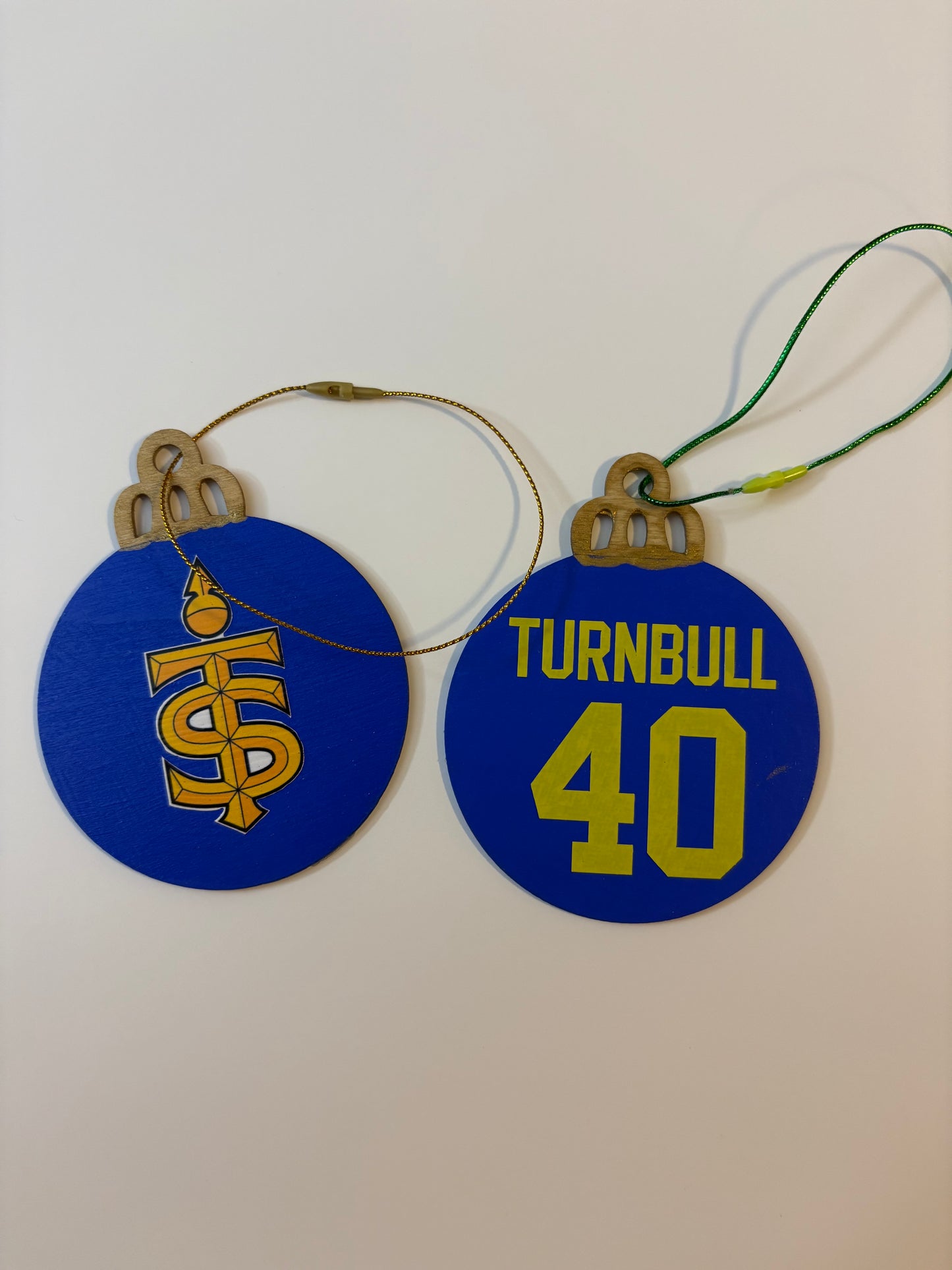 Hand-Painted PWHL Jersey Ornaments - Custom Team Colors with Vinyl Logos