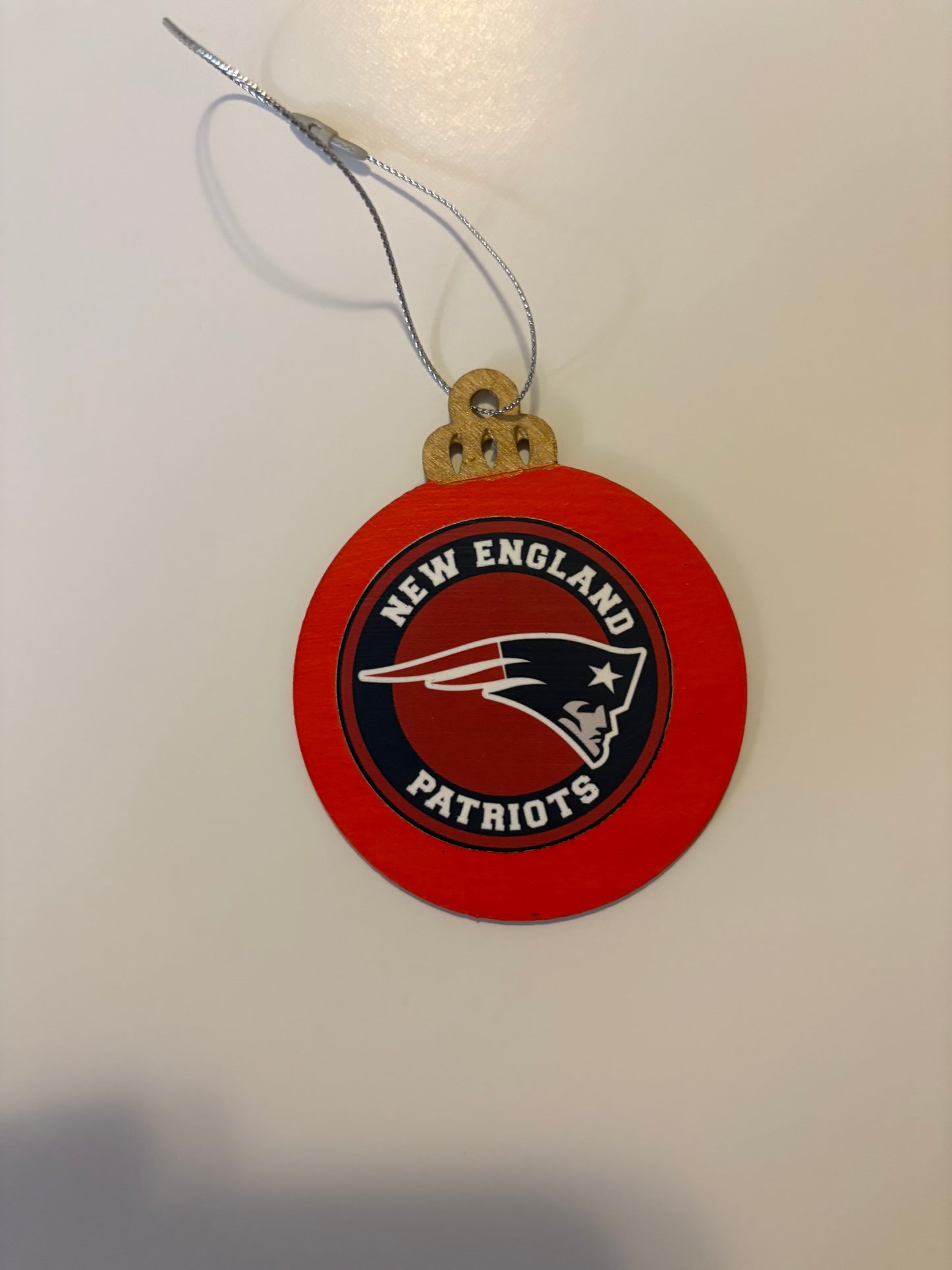 Hand-Painted Wooden Team Logo Ornament