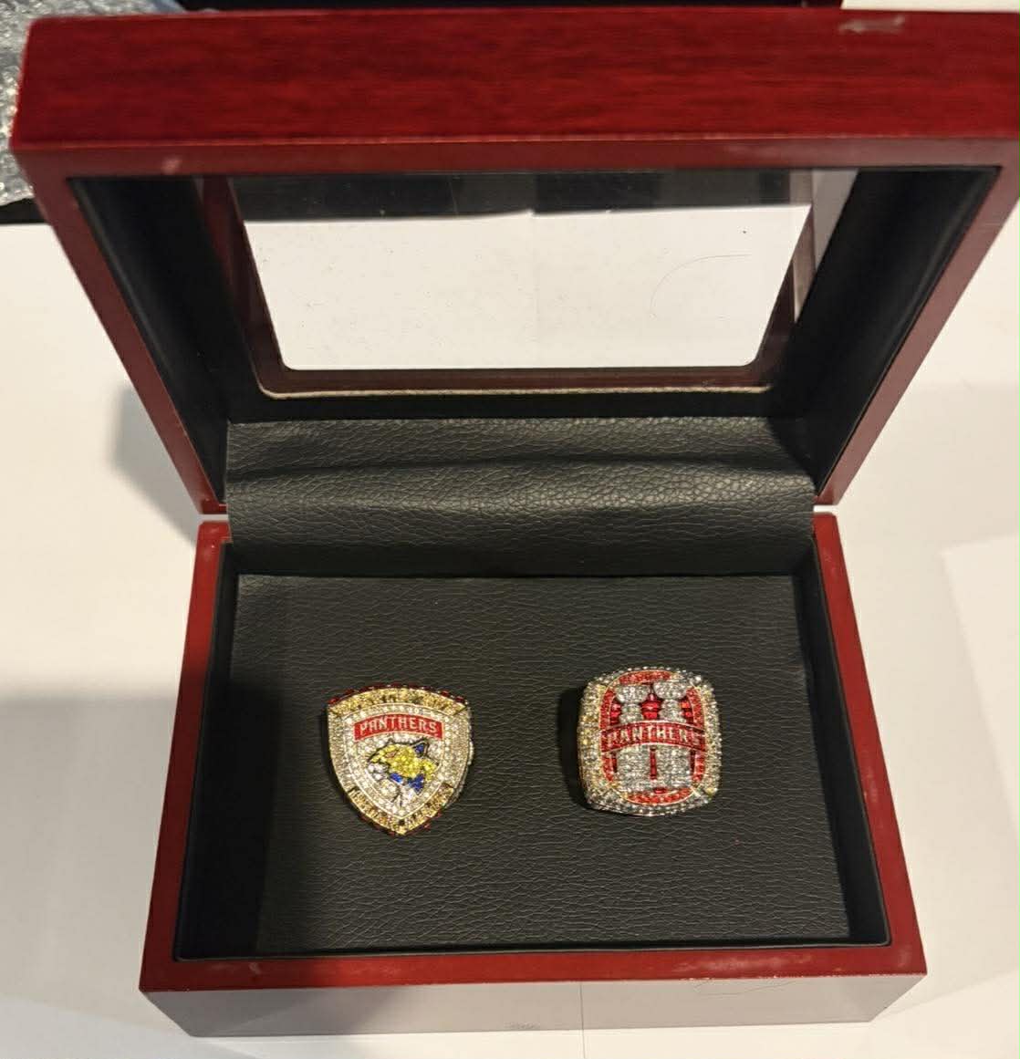 Florida Panthers 2024 2025 Stanley Cup Championship Ring Set - Back to Back Champions with Display Box