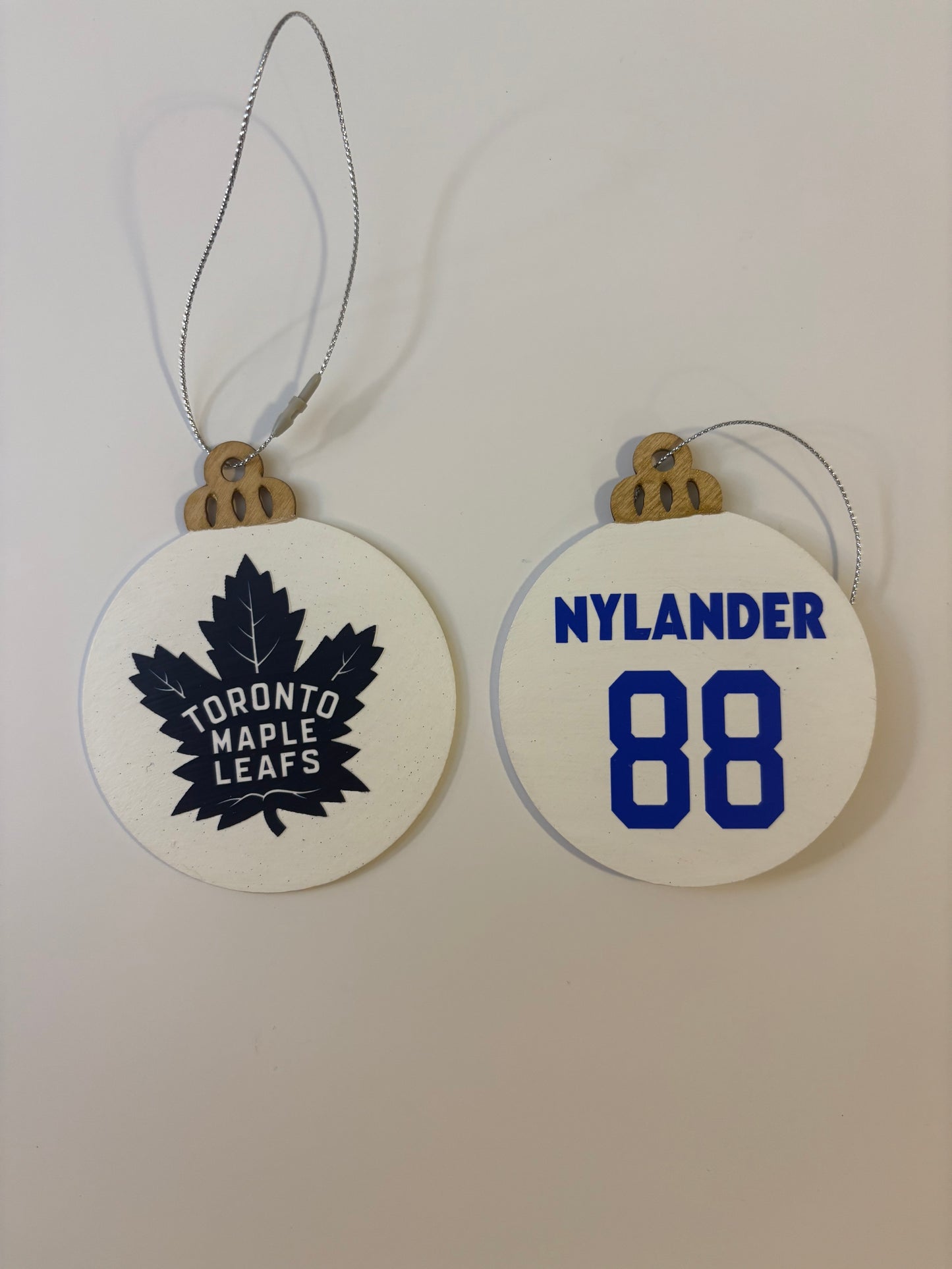 Hand Painted Sports Jersey Ornaments - Custom Team Logo & Player Name