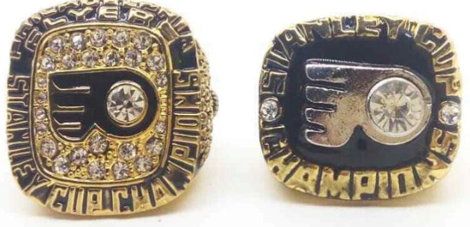 Philadelphia Flyers Stanley Cup Championship Replica Rings 1974 & 1975 - Multiple Sizes - Free Shipping