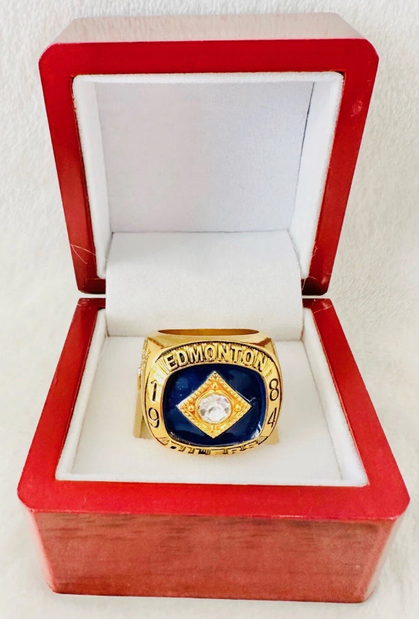 Edmonton Oilers Stanley Cup Championship Replica Rings 1984-1990 - Dynasty Collection - Multiple Sizes - Free Shipping