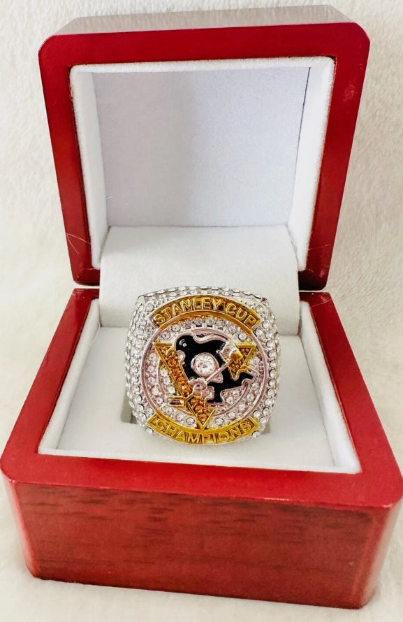 Pittsburgh Penguins Stanley Cup Championship Replica Rings 2009-2017 - Multiple Years & Sizes - Free Shipping