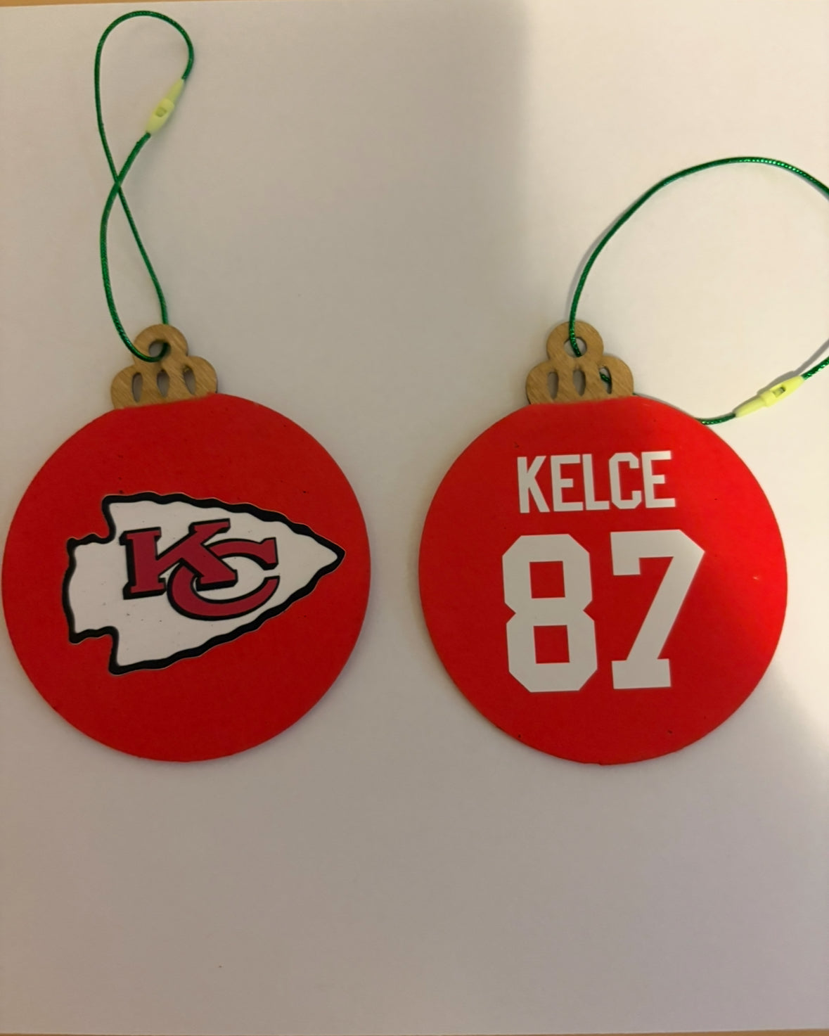 Hand Painted Sports Jersey Ornaments - Custom Team Logo & Player Name
