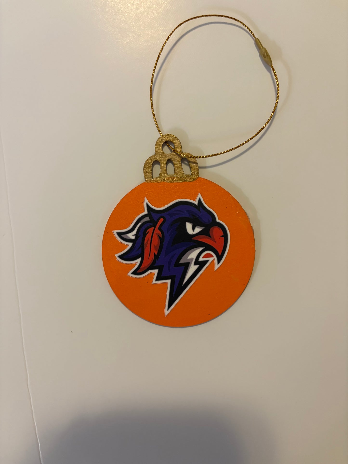 Hand-Painted Wooden Team Logo Ornament