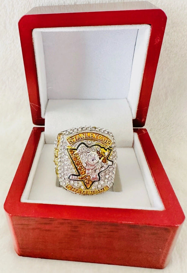 Pittsburgh Penguins Stanley Cup Championship Replica Rings 2009-2017 - Multiple Years & Sizes - Free Shipping