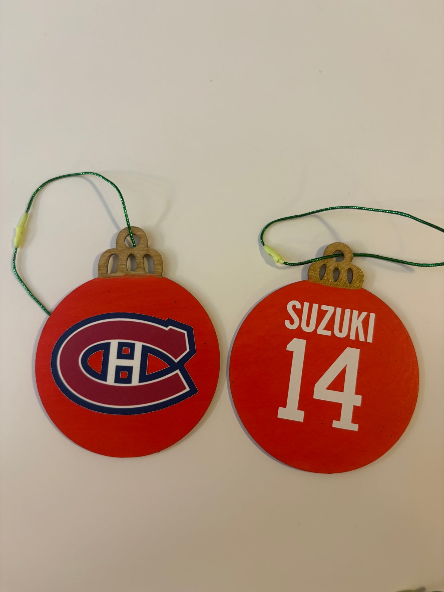 Hand Painted Sports Jersey Ornaments - Custom Team Logo & Player Name