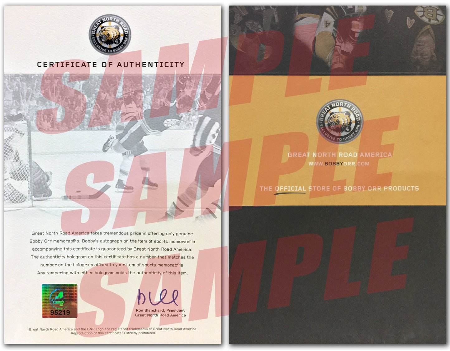 BOBBY ORR SIGNED NUMBER 1/4 CHICAGO BLACKHAWKS WHITE JERSEY - GNR COA