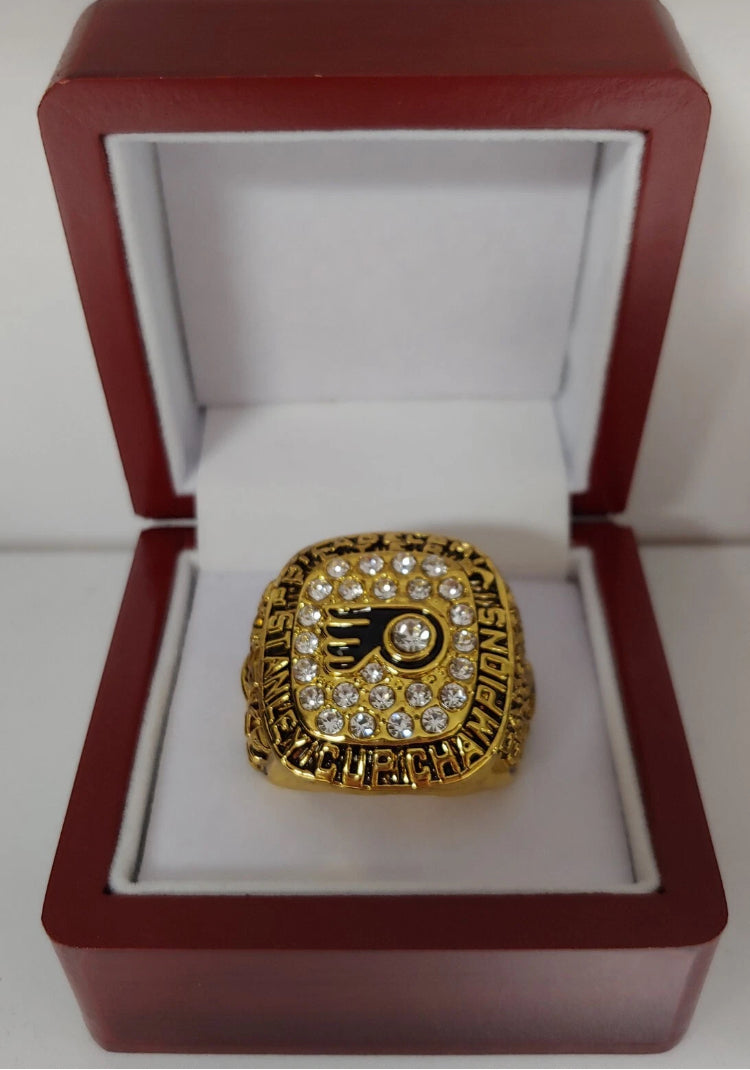 Philadelphia Flyers Stanley Cup Championship Replica Rings 1974 & 1975 - Multiple Sizes - Free Shipping