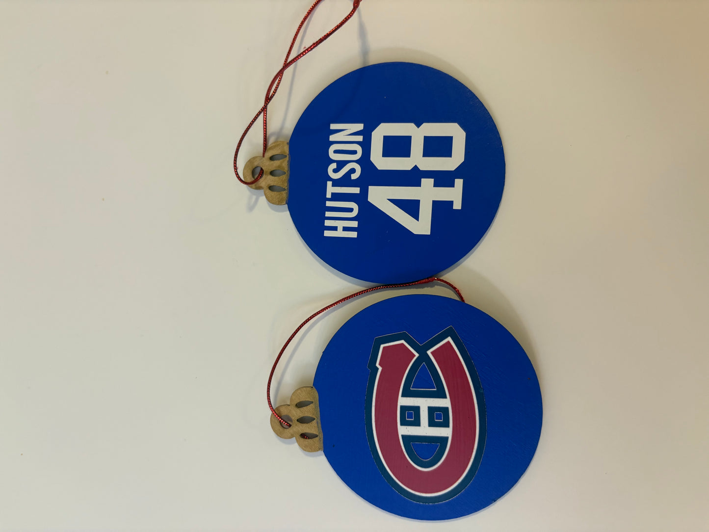 Hand Painted Sports Jersey Ornaments - Custom Team Logo & Player Name