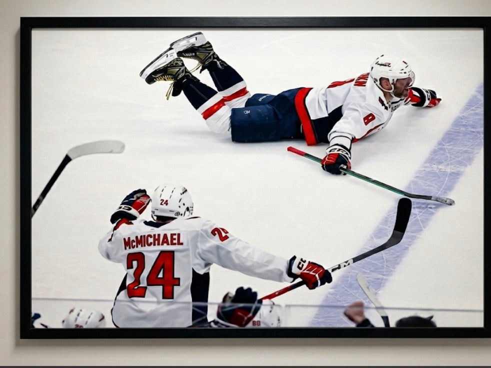 Alex Ovechkin 895 All-Time Goals Record Custom Canvas Sports Art Print