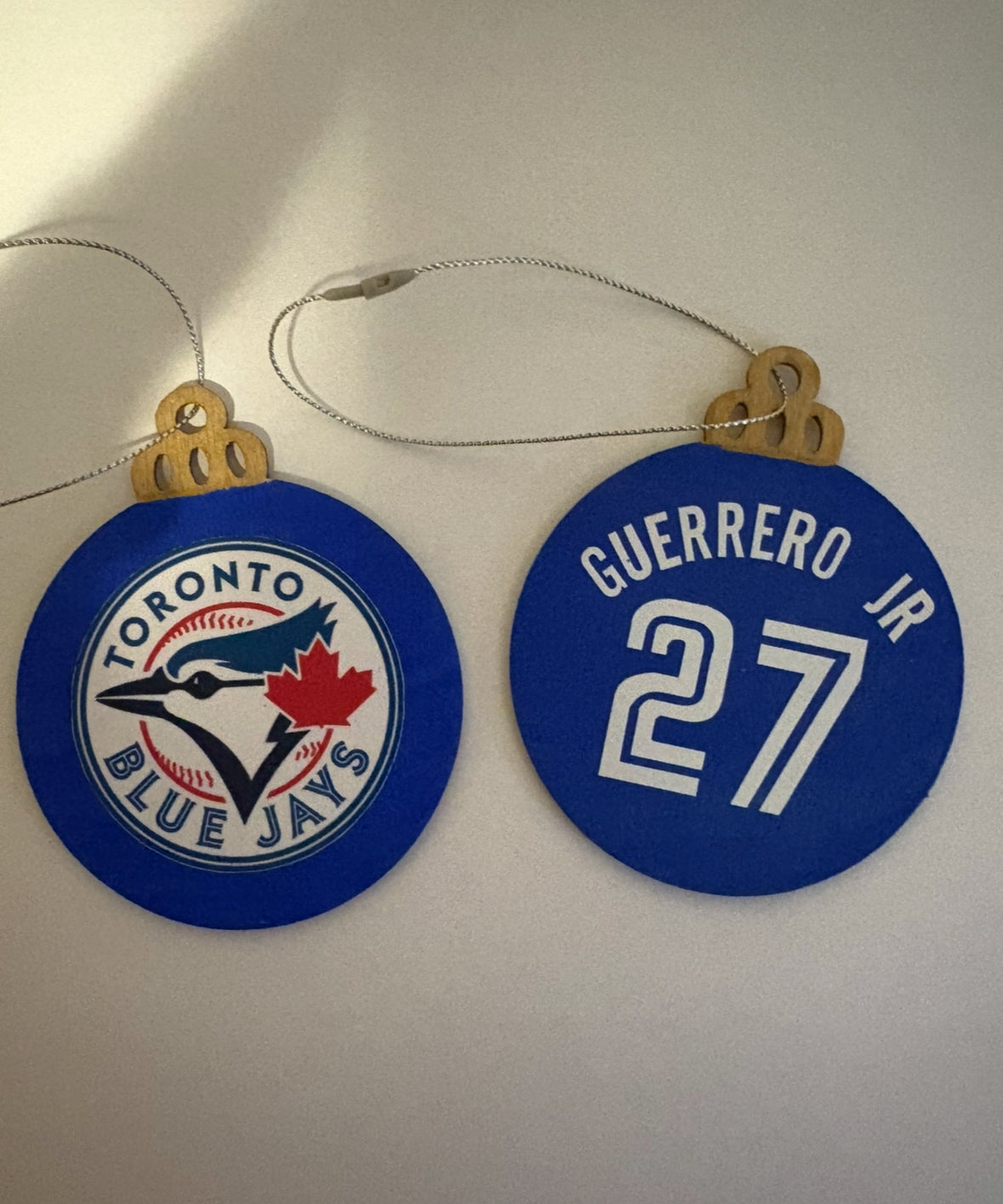 Hand Painted Sports Jersey Ornaments - Custom Team Logo & Player Name