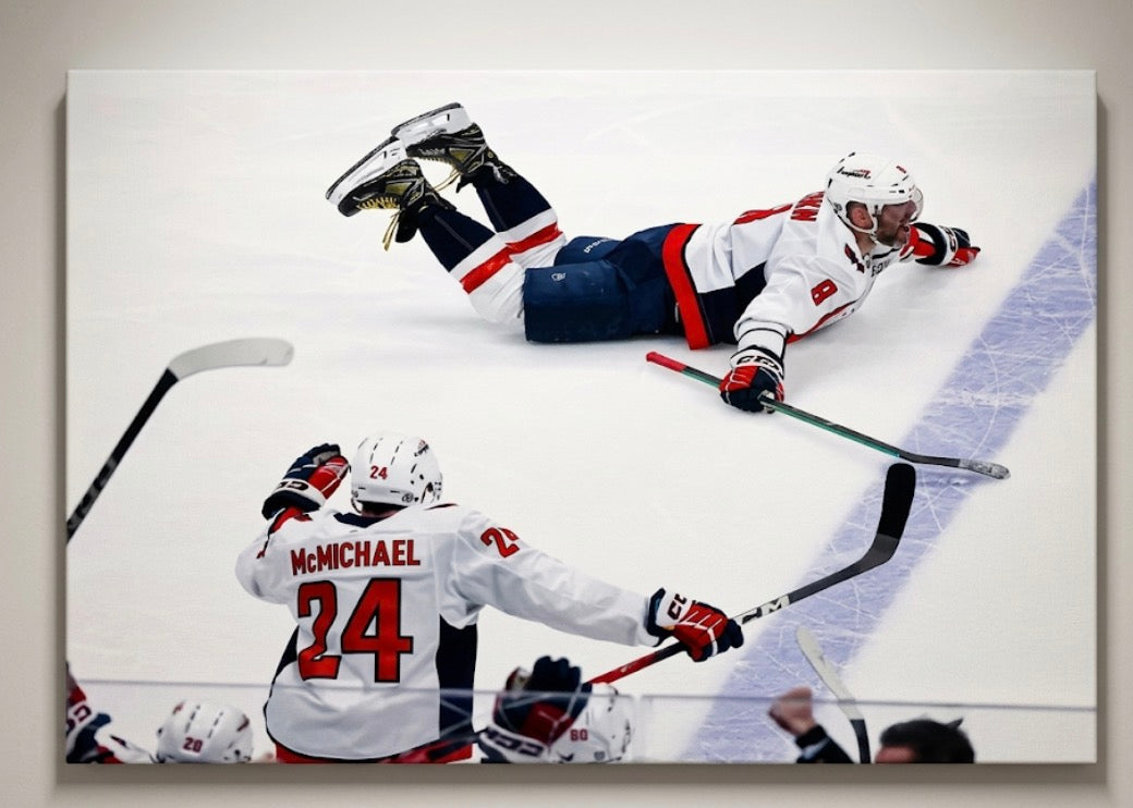 Alex Ovechkin 895 All-Time Goals Record Custom Canvas Sports Art Print