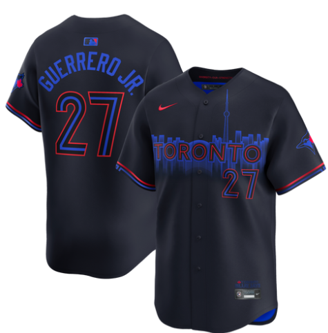 Toronto Blue Jay's City Connect Guerrero Jr Jerseys.