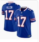 Josh Allen #17 Buffalo Bills Replica Jersey - Free Shipping