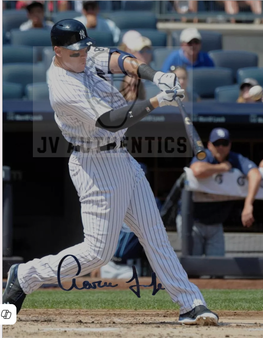 8x10  Aaron Judge Player Print with Facsimile Autograph