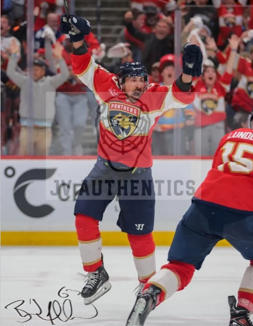 8x10  Brad Marchand Florida Panthers Print with Facsimile Autograph