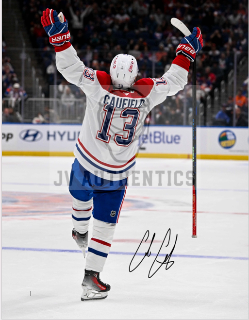 8x10 Cole Caufield Player Print with facsimile autograph.