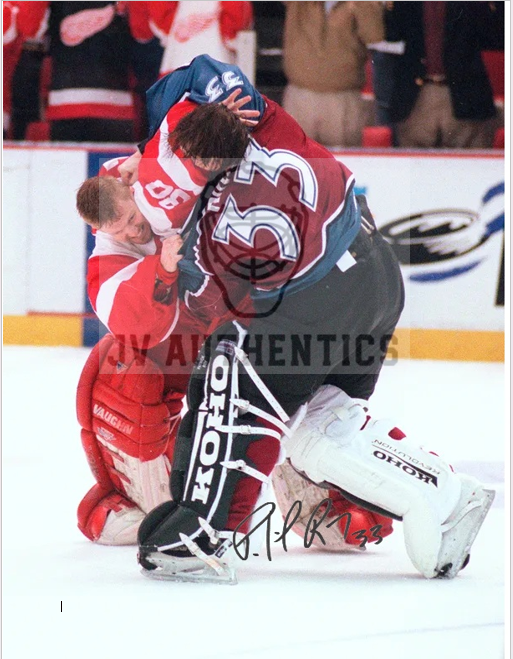 8x10  Patrick Roy Player Print with Facsimile Autograph