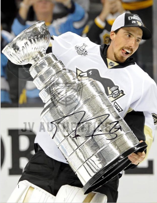 8x10  Marc Andre Fleury Pittsburgh Penguins Player Print with Facsimile Autograph
