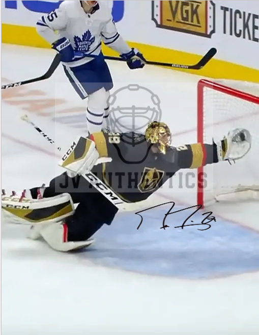 8x10  Marc Andre Fleury Vegas Golden Knights Player Print with Facsimile Autograph