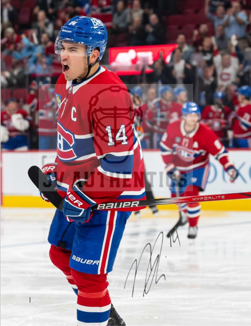 8x10 Nick Suzuki Player Print with Facsimile Autograph.