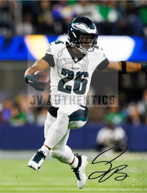 8x10 Saquon Barkley  Print with Facsimile Autograph
